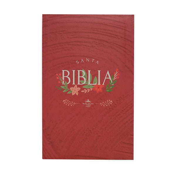 Biblia Reina Valera 1960 letra grande flexible rosa canto blanco
