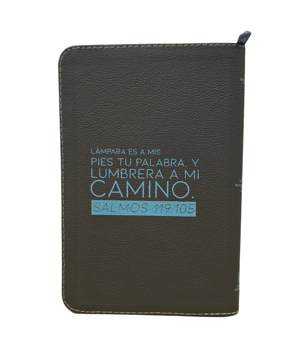 Biblia Reina Valera 1960 Letra Compacta Económica Imitación piel gris