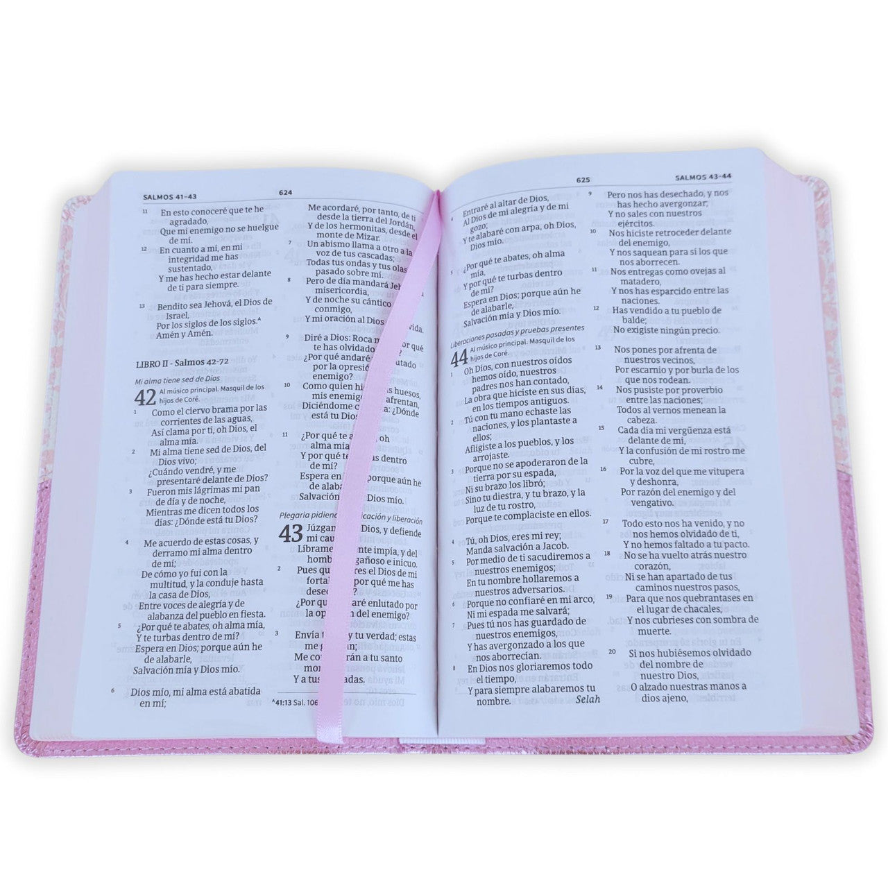Biblia Mis Quince Reina Valera 1960 – Tapa Imitación Piel Rosa Floreado