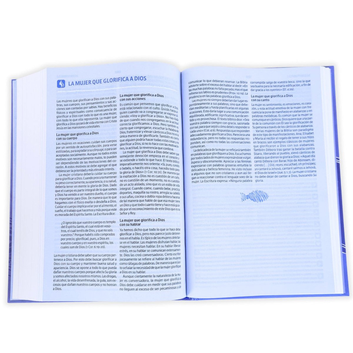 Biblia del Pescador Mujer Virtuosa Reina Valera 1960 – Tapa Dura Multicolor