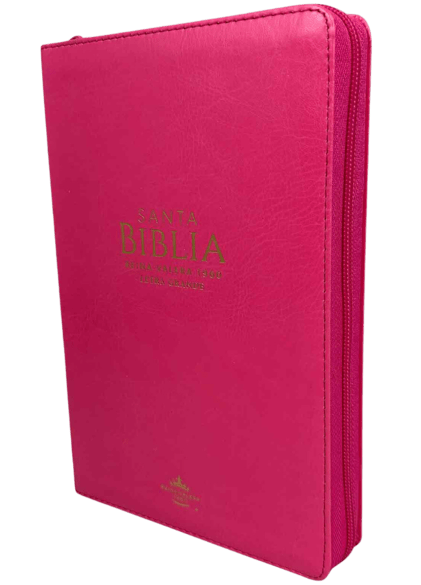 Biblia Reina Valera 1960 Letra Grande Cierre PJR Fucsia