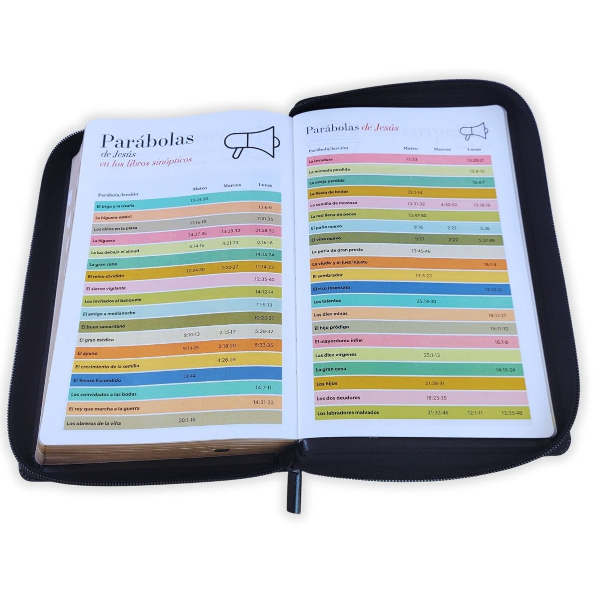 Biblia Reina Valera 1960 · 13,8x21,2 cm · Letra grande 12,5 pt · Con cierre e índice · Edición clásica negra