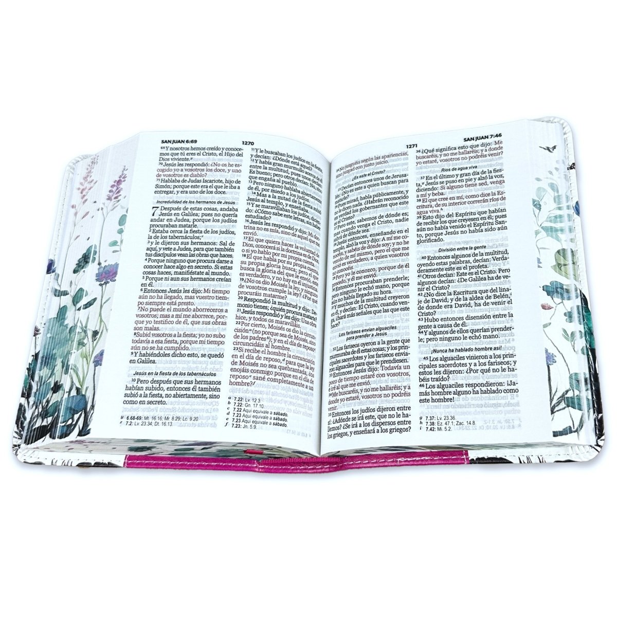 Biblia Reina Valera 1960 · 10x14 cm · Letra pequeña 8 puntos Tapa imitación piel · Colección Renovación lila