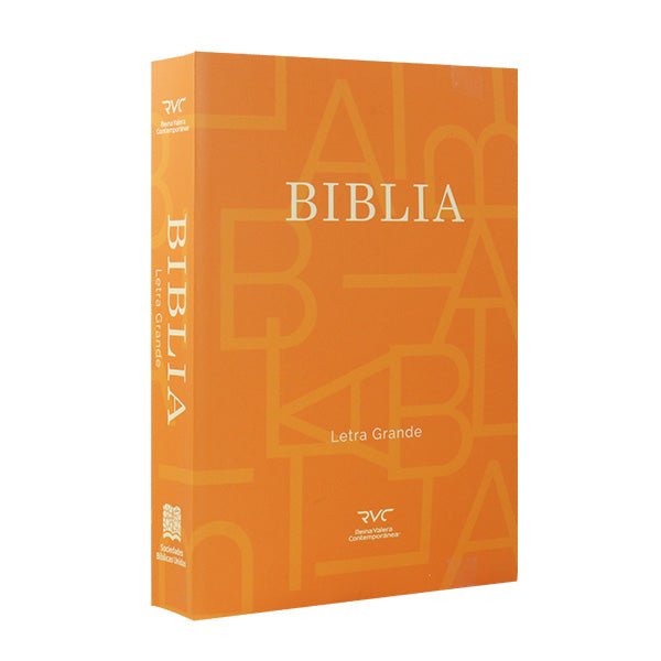 Biblia Reina Valera Contemporánea Letra Grande 12x16 cm Coverflex concordancia Naranja