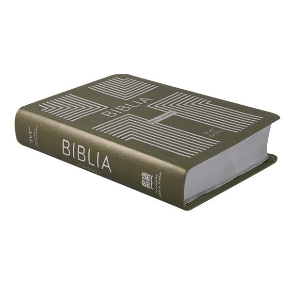 BIBLIA RVC.46cDLGPJR LETRA 13p 12x16 TAPA PU CONCORDANCIA VERDE MARRON