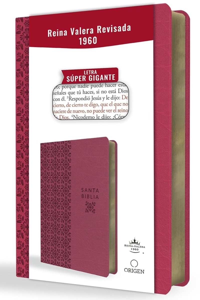 Biblia Reina Valera 1960 · Edición Super · Tapa fucsia