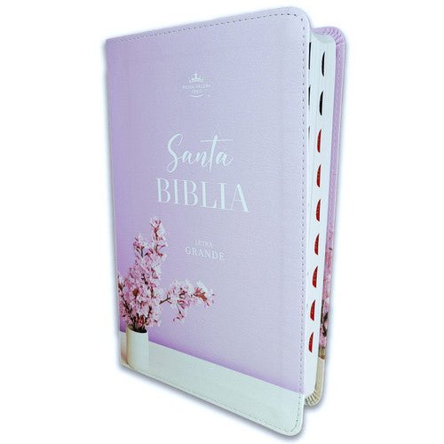 Biblia RVR60 065cti Colección Supreme Lila con jarrón