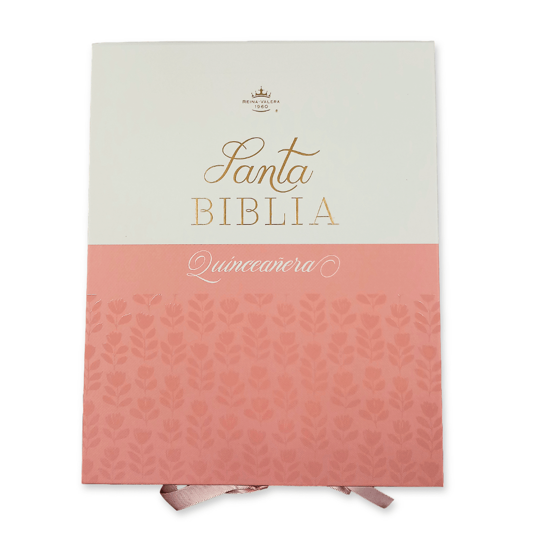 Biblia Reina Valera 1960 045Cti L 10P 11X16 Quinceañera Rosa/Blanco
