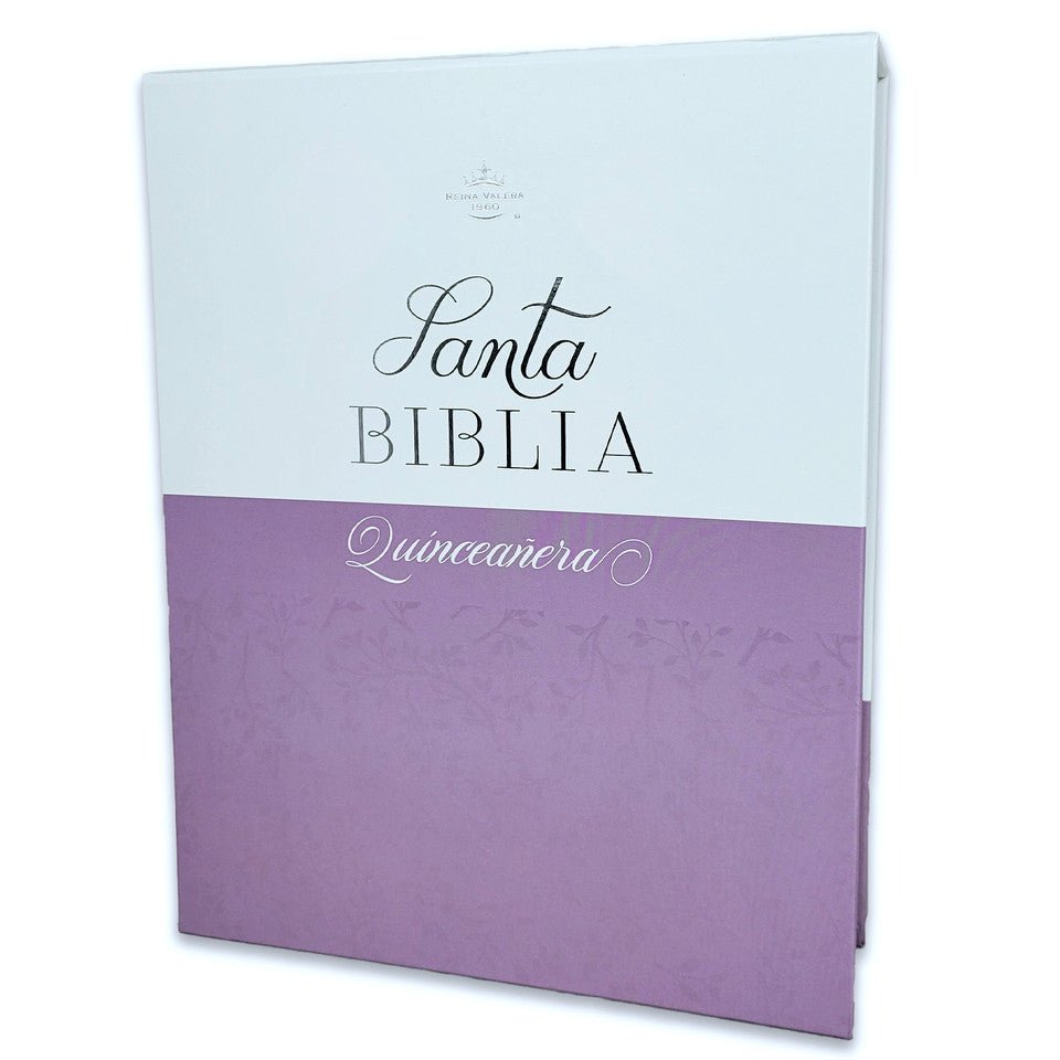 Biblia Reina Valera 1960 045Cti L 10P 11X16 Quinceañera Lila/Blanco