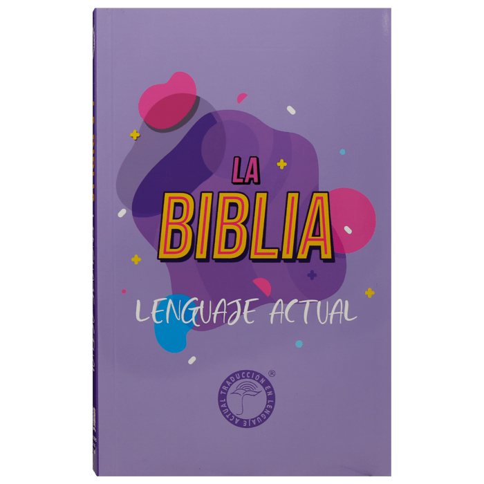 Biblia Traducción en Lenguaje Actual económica 1M – Tapa Cartulina Lila, 14 x 21 cm, Letra 9 Puntos