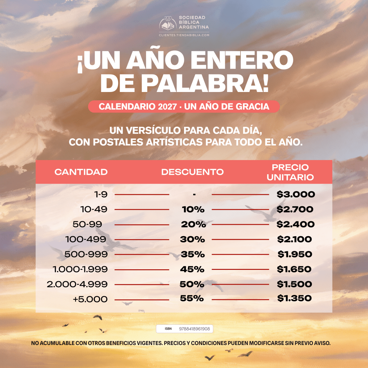 Calendario 2027 - UN AÑO DE GRACIA