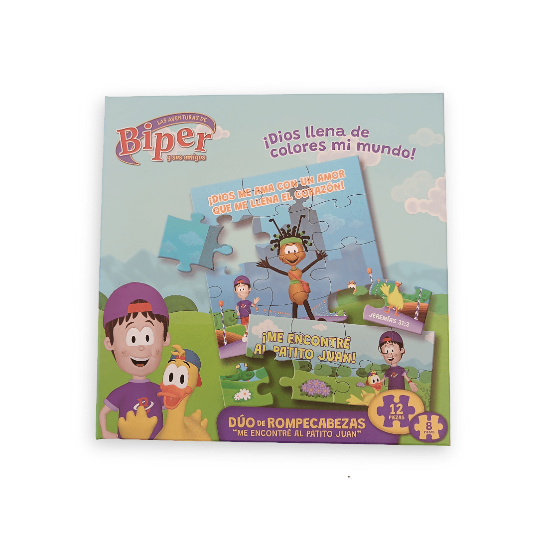 Dúo de Rompecabezas Infantil “Me Encontré al Patito Juan” – Biper