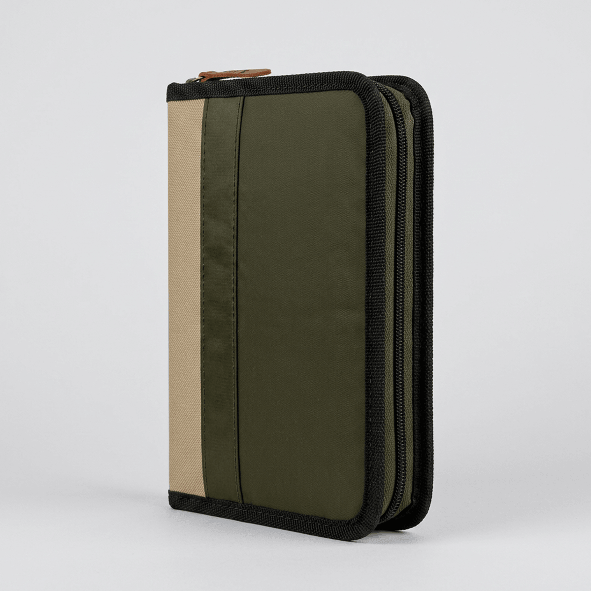 Funda para Biblia Tamaño Grande - Dos Tonos Verde/Arena