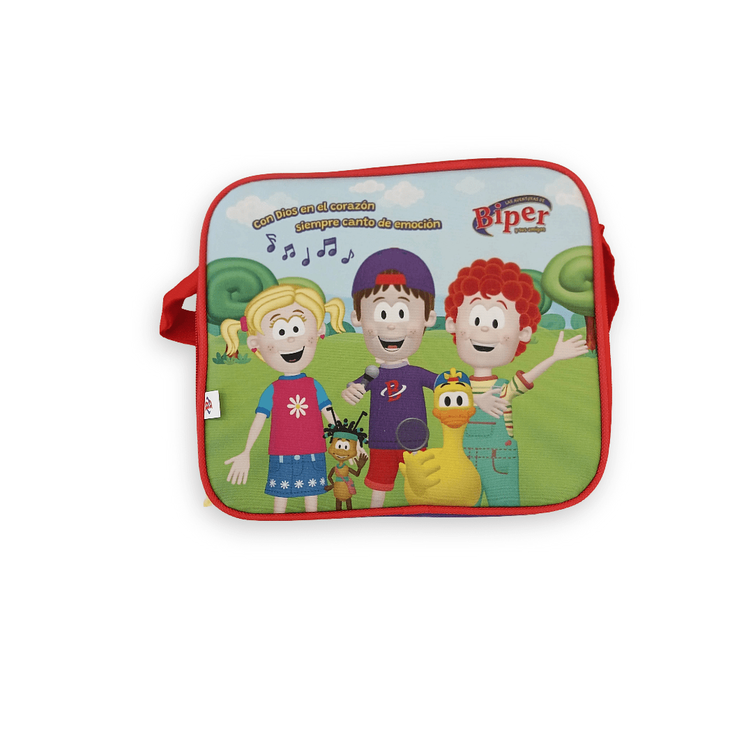 Lonchera Infantil Biper “Con Dios en el Corazón Siempre Canto de Emoción”