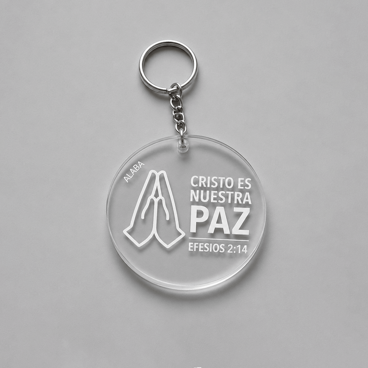 Llavero Circular - Cristo es Nuestra Paz