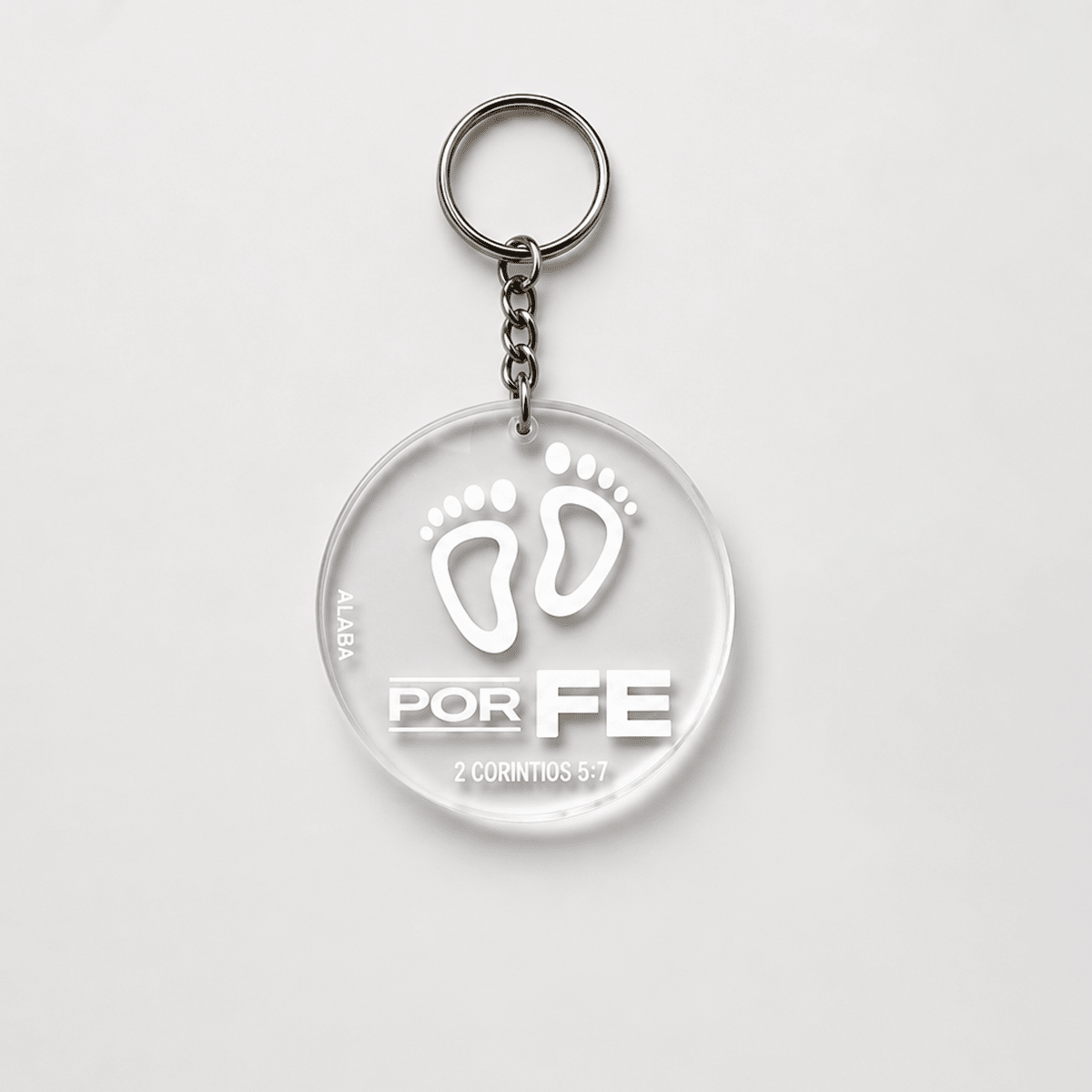 Llavero Circular - Por Fe