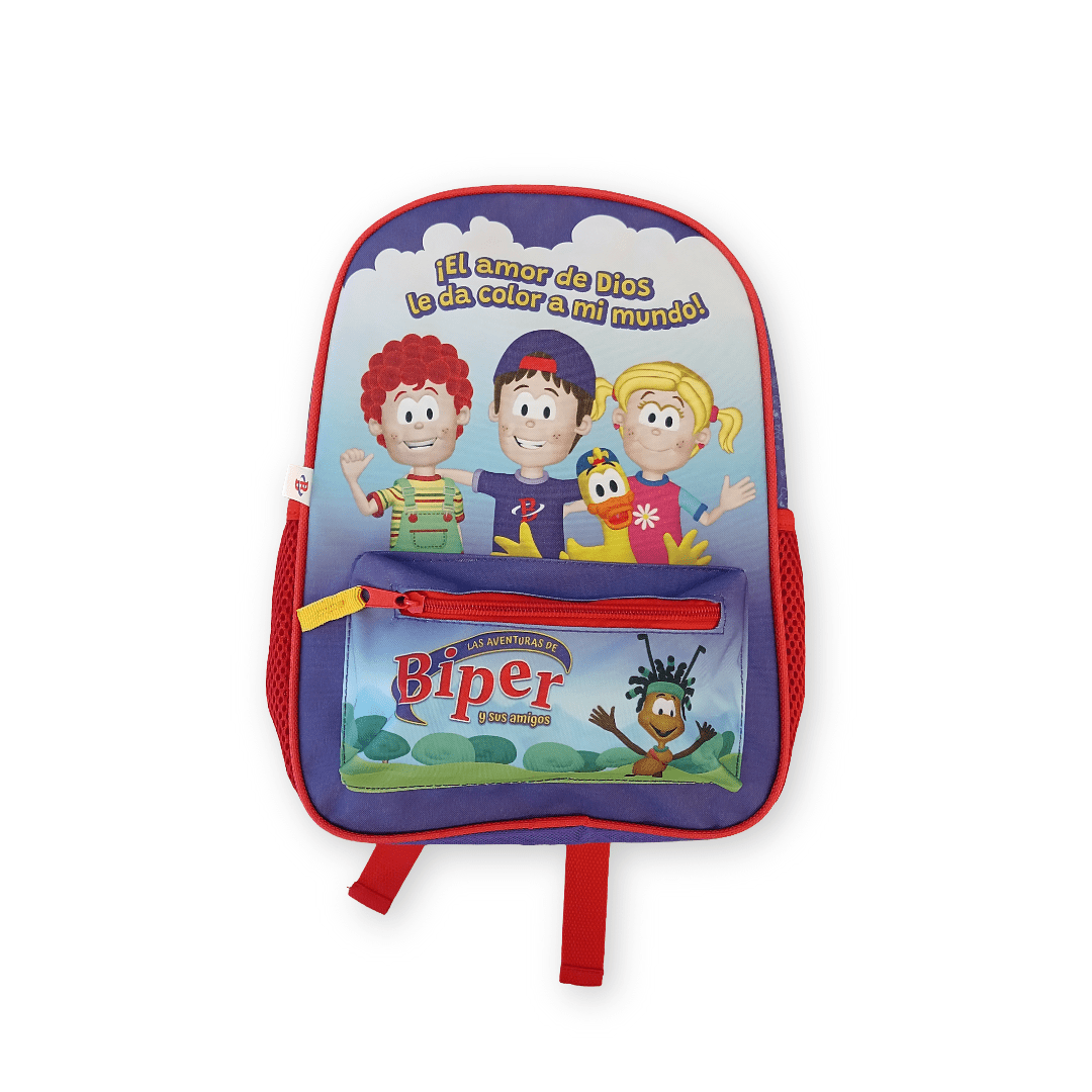 Mochila Infantil Biper “El Amor de Dios le Da Color a Mi Mundo”