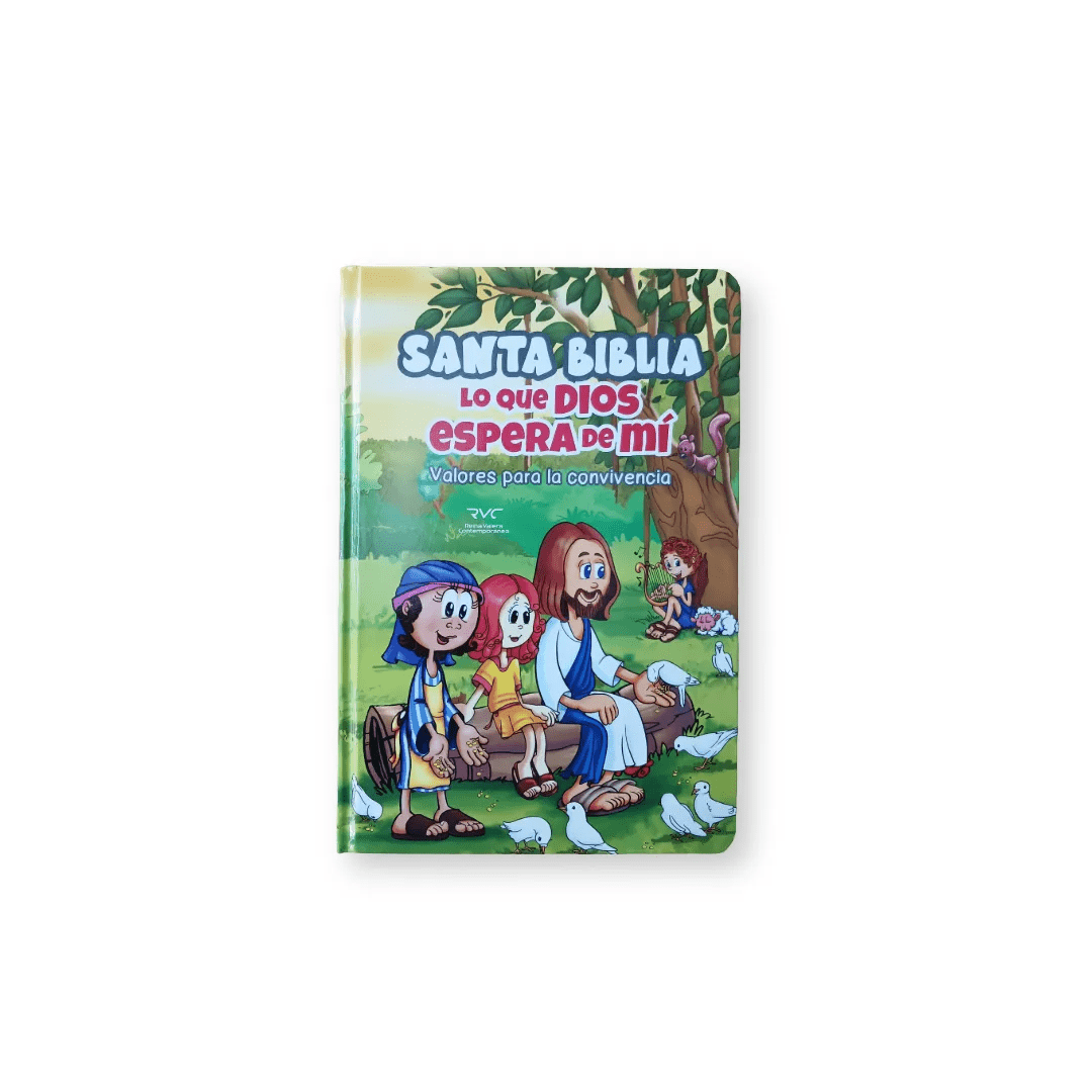 Biblia Infantil RVC · Letra Grande · Ilustrada · Canto pintado · Lo que Dios espera de mí