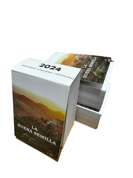 Calendario La Buena Semilla 2024 Devocional Libro x 10 Unidades