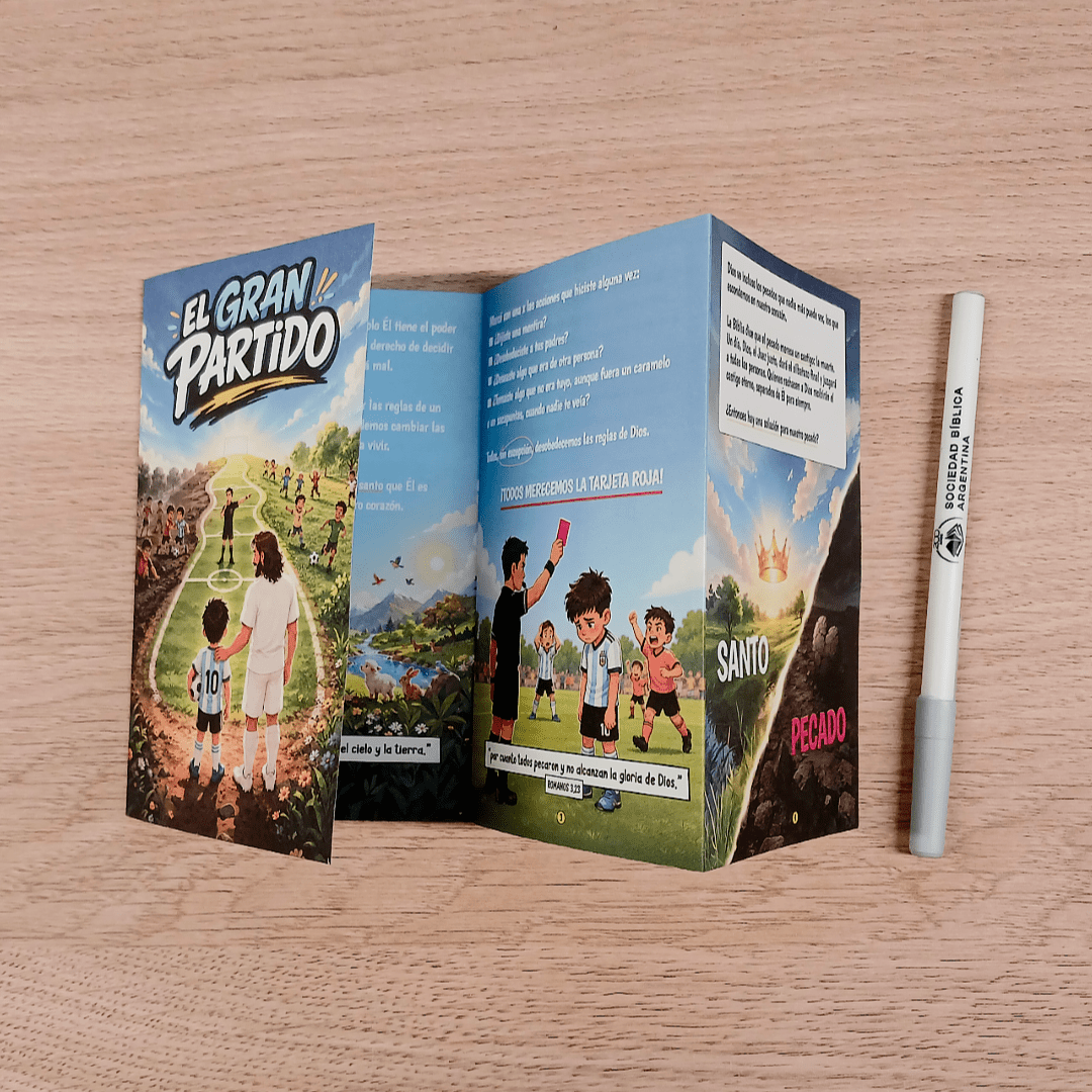 El gran partido - Folleto evangelístico para niños - pack x100