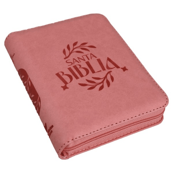 Biblia Reina Valera 1960 Concordancia Cierre Chica 12x17Cm Letra 6 Puntos Fucsia Canto Blanco Qr