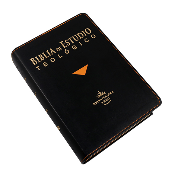 Biblia de Estudio Teológico Reina Valera 1960 Indice Concordancia Negro Tamaño Personal 14 x 21 cm