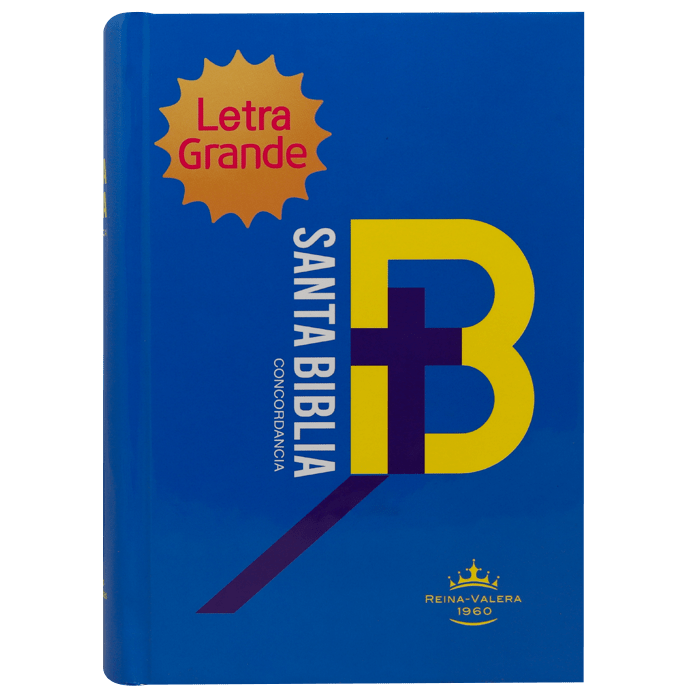 Biblia Reina Valera 1960 Letra Mediana 11x16cm TD Azul