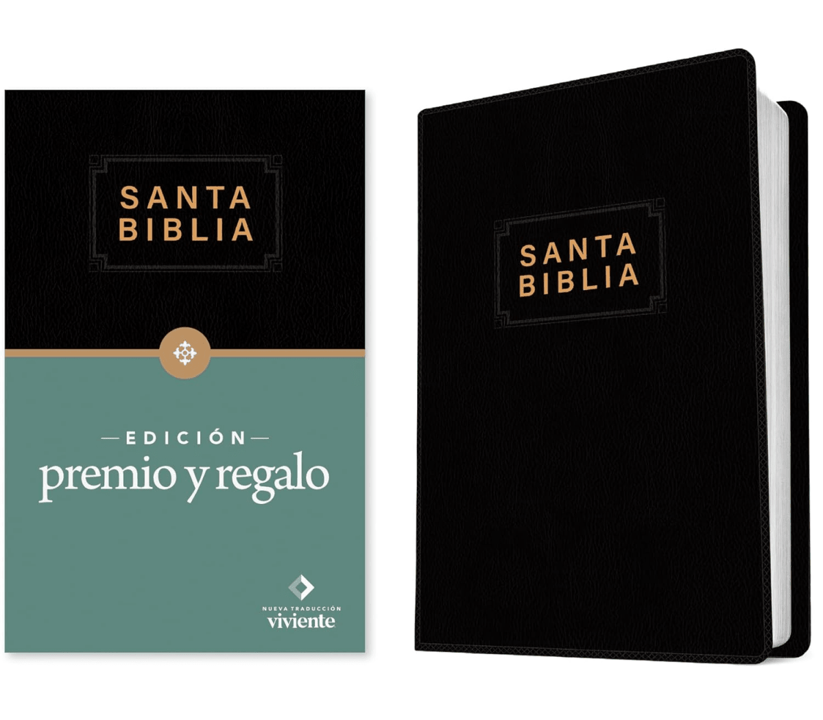 Biblia Nueva Traducción Viviente Edición Premio y Regalo Vinil Negro