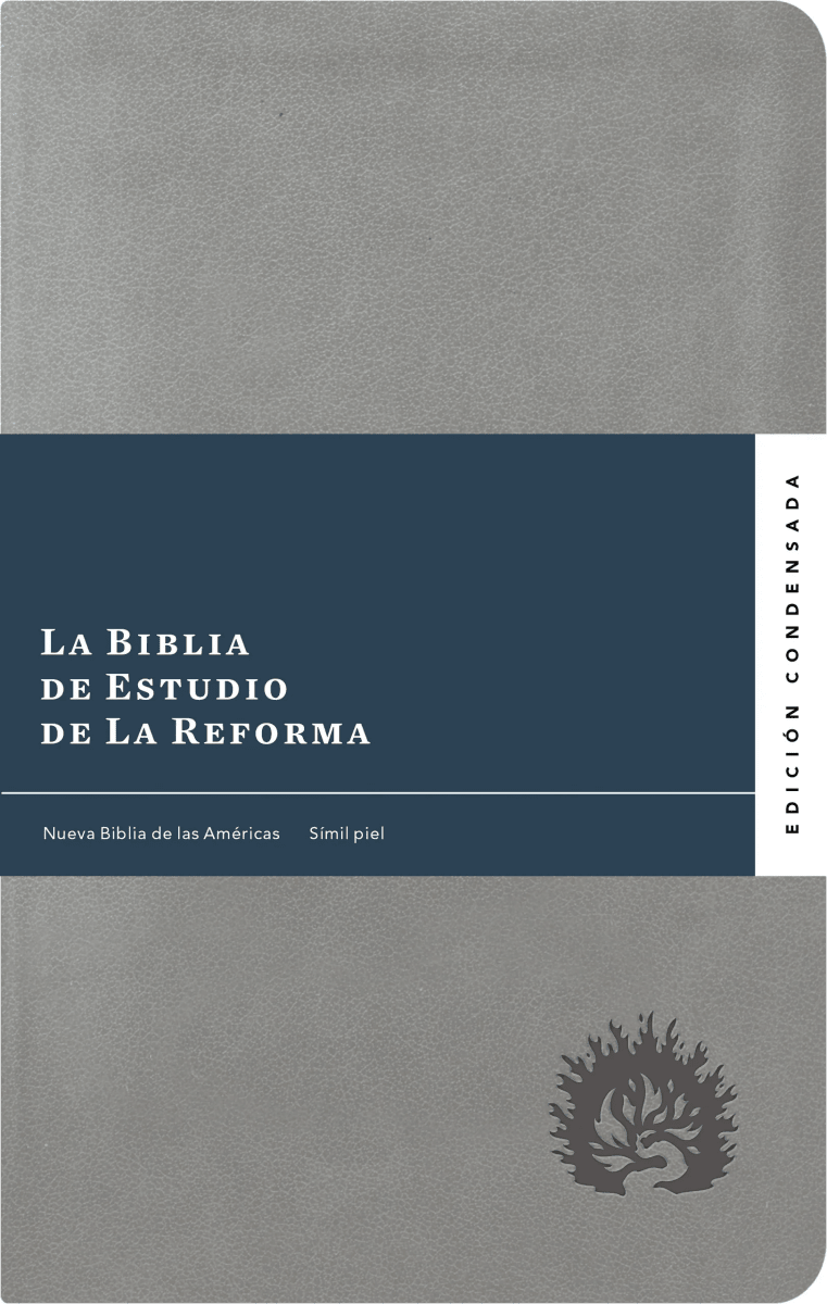 La Biblia De Estudio De La Reforma Nueva Biblia de las Americas Edicion Condensada Simil Piel Gris