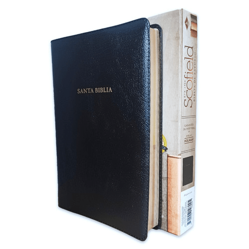 Biblia Reina Valera 1960 De Estudio Scofield Negro Simil Piel