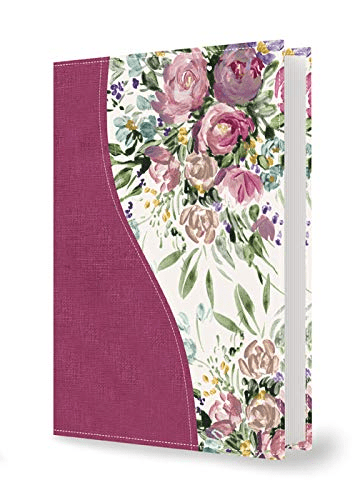 Biblia De Estudio Una Jóven Conforme Al Corazón De Dios Flor Tapa simil piel
