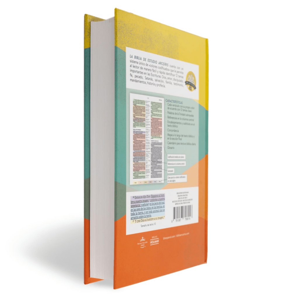 Biblia De Estudio Arcoiris Tapa Dura