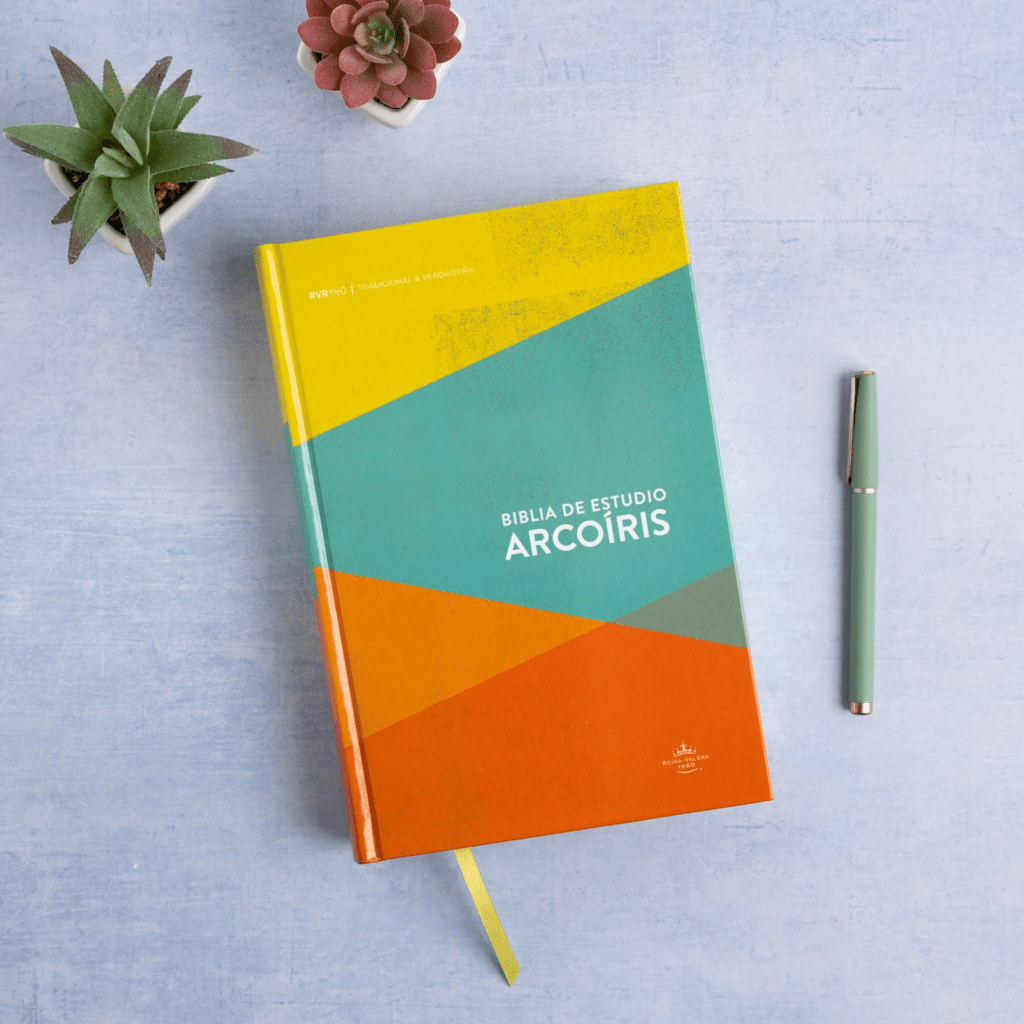 Biblia De Estudio Arcoiris Tapa Dura