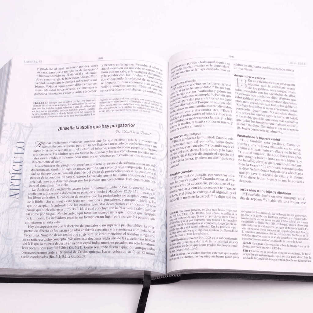 Biblia De Estudio Apologética, Tapa Imitación Piel Negra