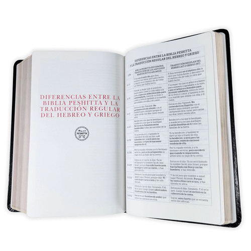 Biblia Peshitta Imitacion Piel Y Palabras De Jesús En Rojo