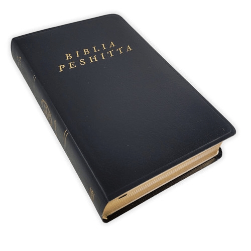 Biblia Peshitta Imitacion Piel Y Palabras De Jesús En Rojo