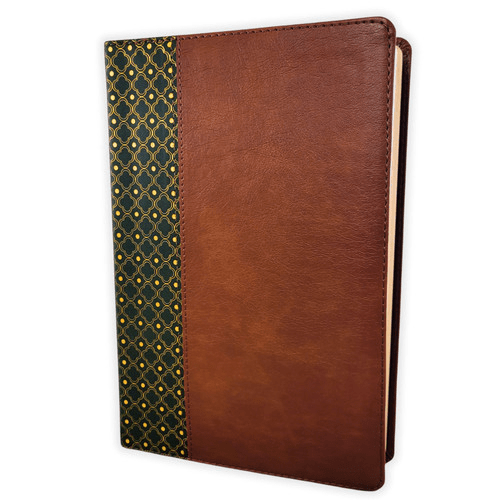 Biblia De Estudio Scofield Verde Castaño Simil Piel