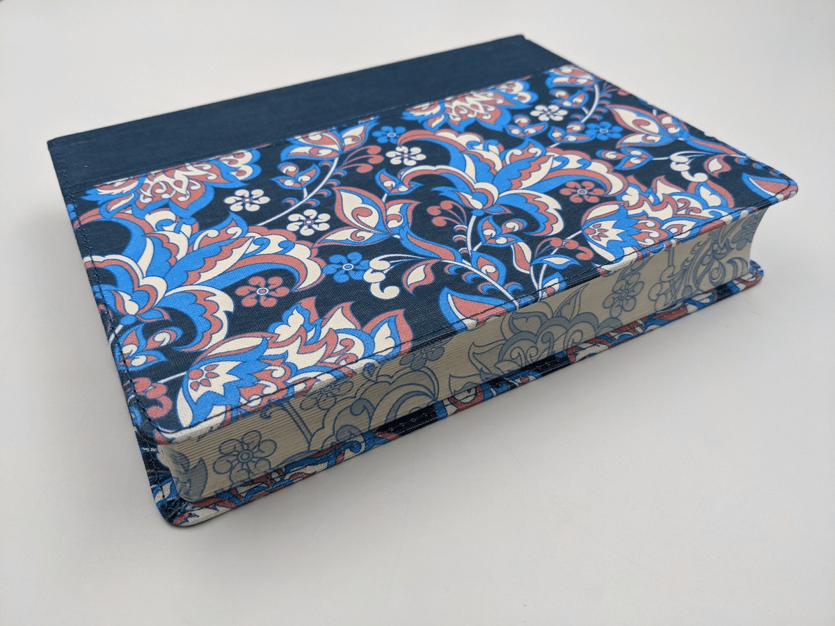Biblia Reina Valera 1960 de Apuntes Ilustrada tela Rosa y Azul