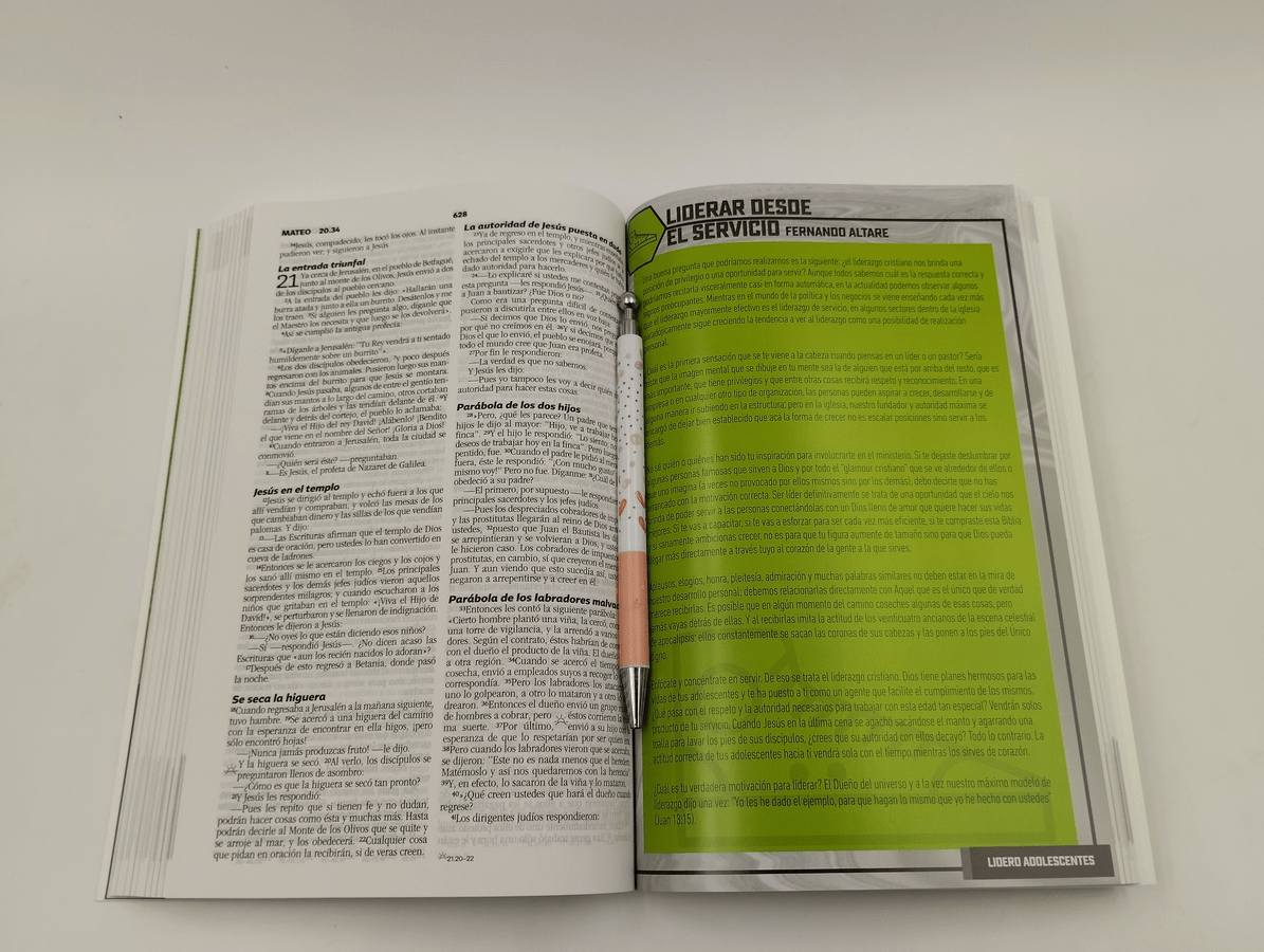 Biblia Para Líderes De Adolescentes - Nueva Biblia Viva - E625