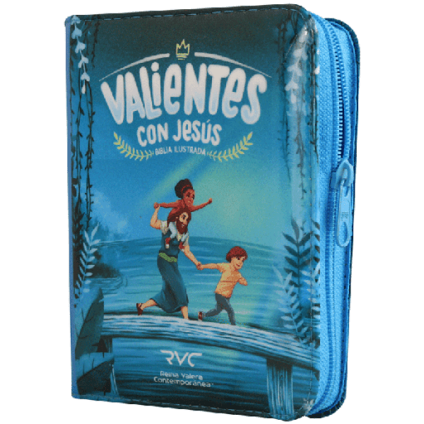 Biblia Valientes Niños Az. Cierre Reina Valera Contemporánea