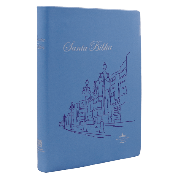 Biblia Reina Valera 1960 – Tapa Vinil Azul, Letra 8 Puntos