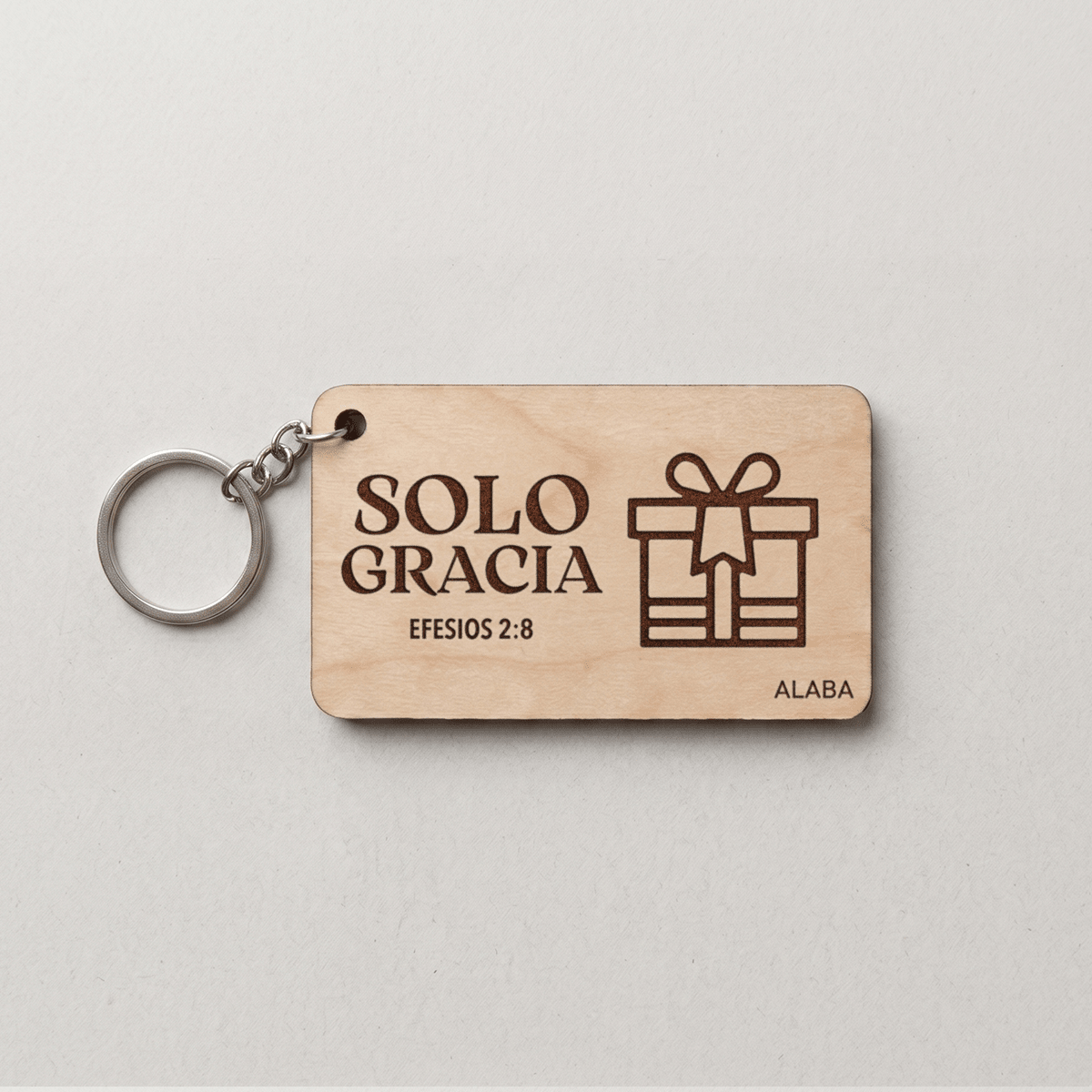 Llavero Rectangular - Solo Gracia