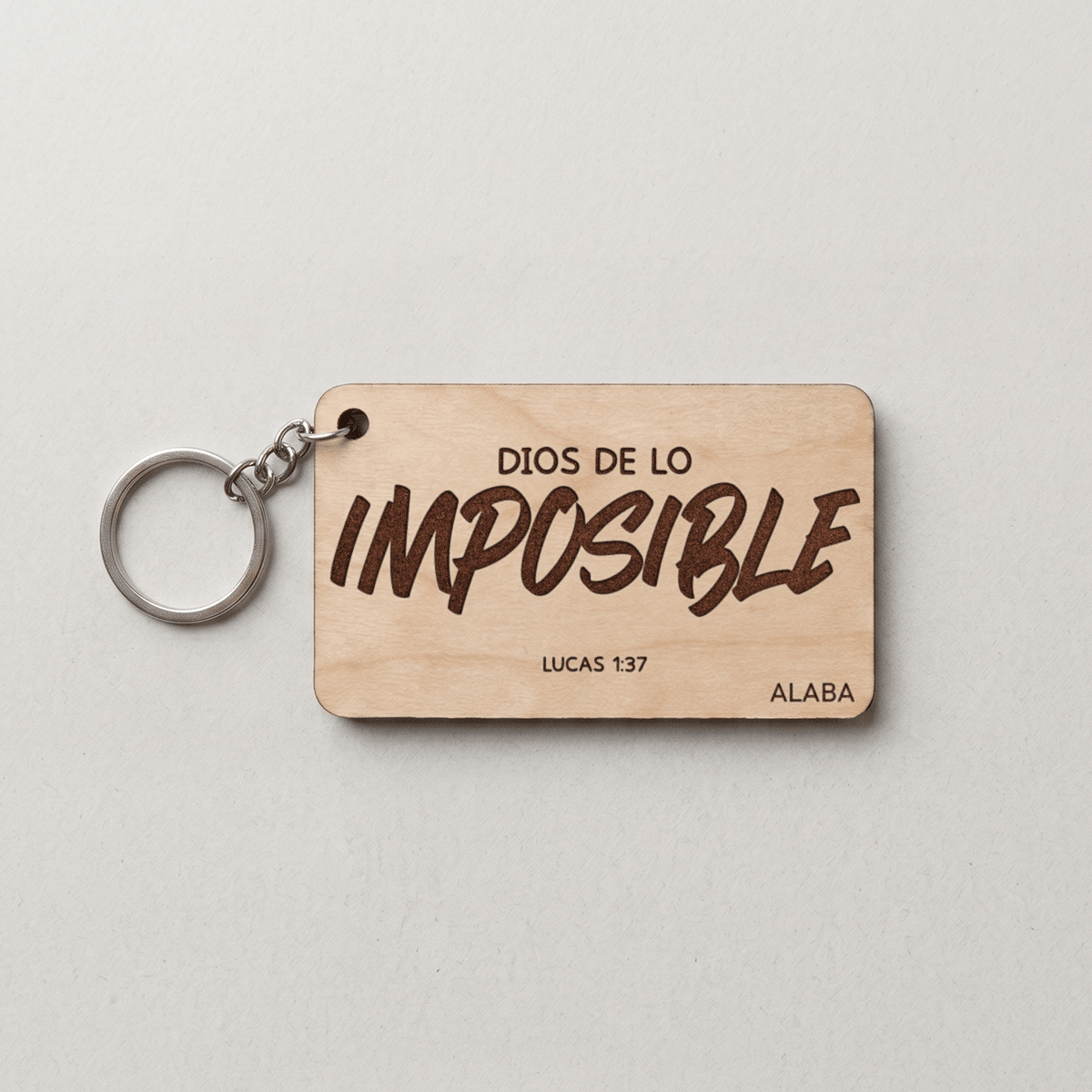 Llavero Rectangular - Dios de lo Imposible