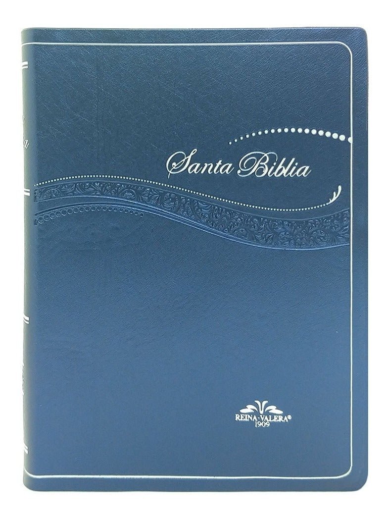 Biblia Reina Valera 1909 Canta Azul Tapa Flexible
