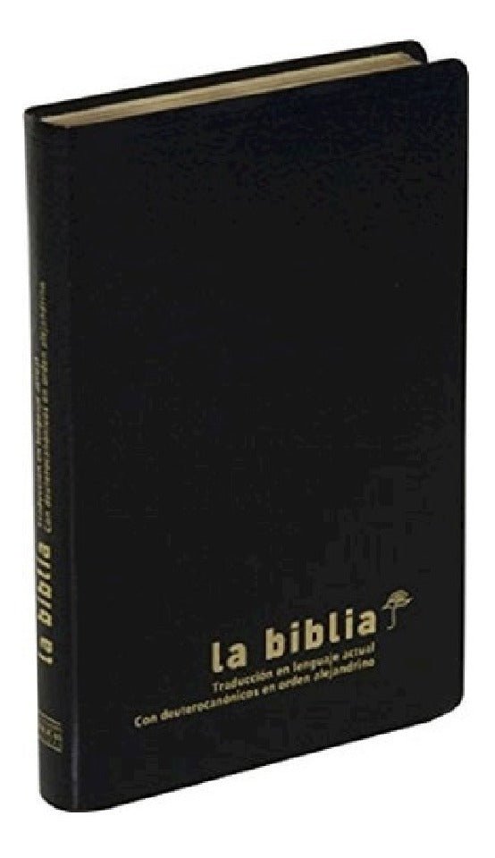 Biblia Lenguaje Actual Imit. Cuero Deuterocanonicos Negro