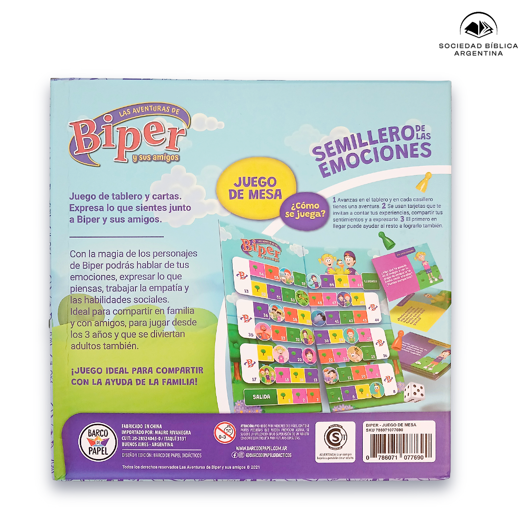 Juego de Mesa Infantil “Semillero de las Emociones” – Biper