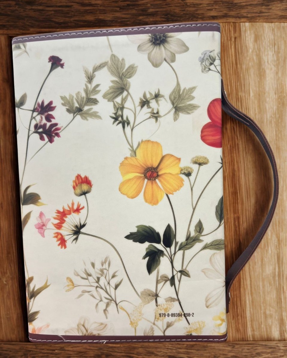 Biblia Reina Valera 1960 Exquisita – Con Concordancia – Letra 11 pts – 14x22 cm – Tapa PU – Flores Otoñales – Con Manija y Broche