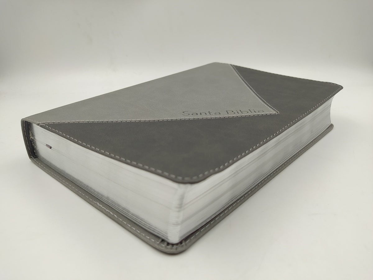 Biblia De Estudio Thompson Referencias Piel Negro Gris