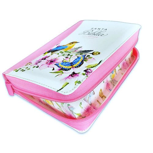 Biblia Reina Valera 1960 Letra Mayor Cierre PJR Rosa