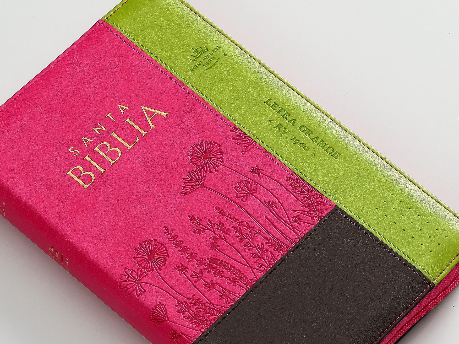 Biblia Rvr60 065Czti Lg Cierre Indice 12P 15 X 23 Inspiracion Flores